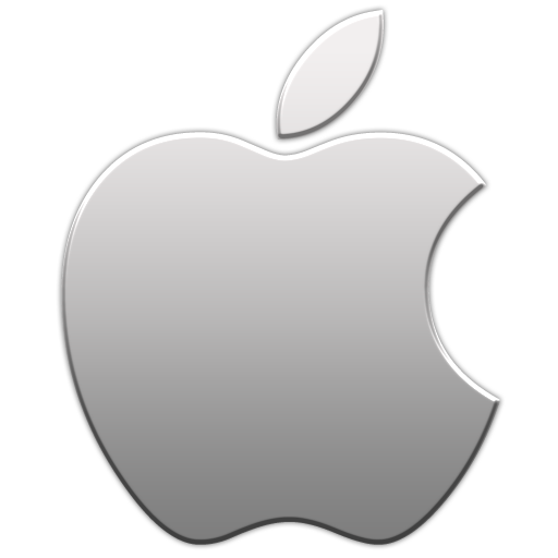 Apple logo icon - Aluminum